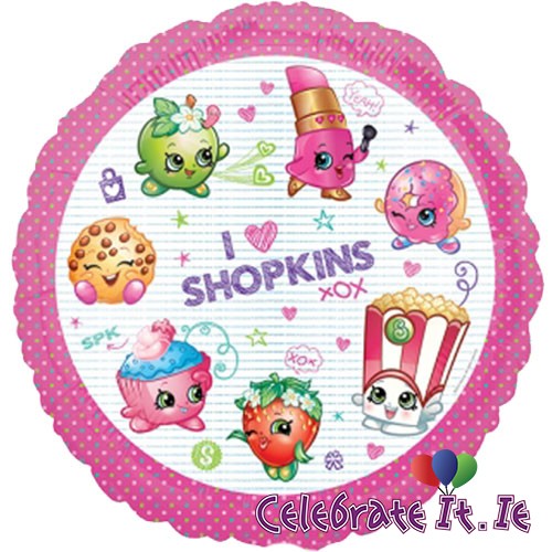 Shopkins Foil Balloon