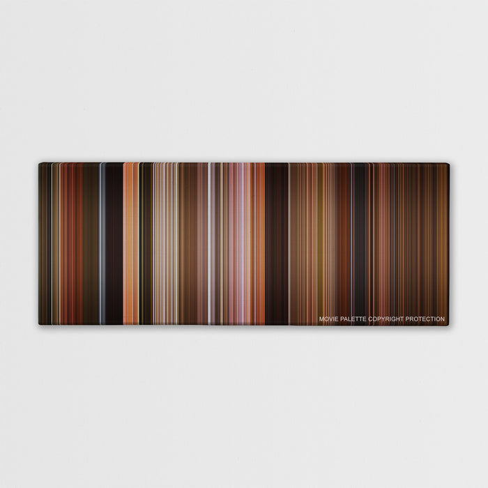 Shrek the Third color palette canvas print: thousands of thin vertical stripes of color