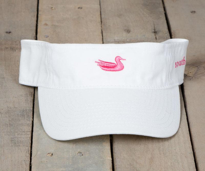 White Visor with Pink Duck / Regular