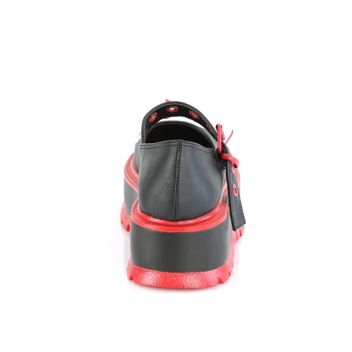 back of shoe on display