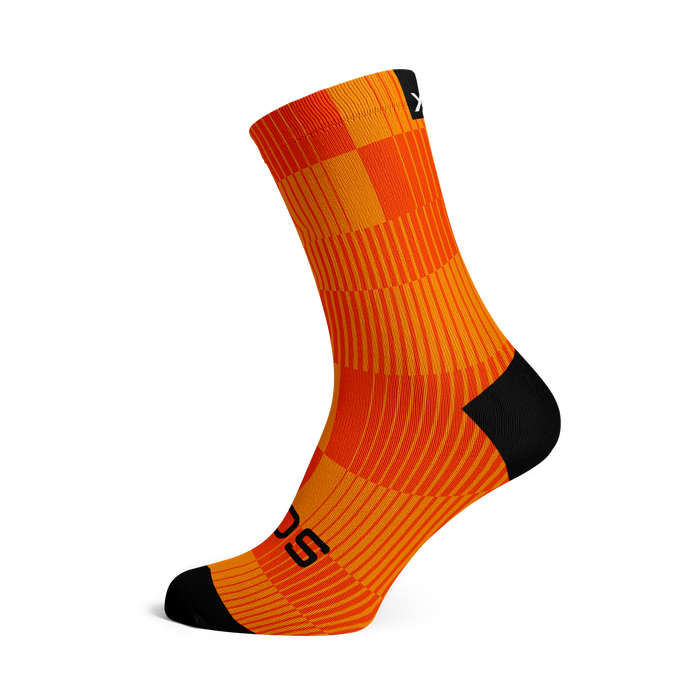 Slight Orange Crew Socks