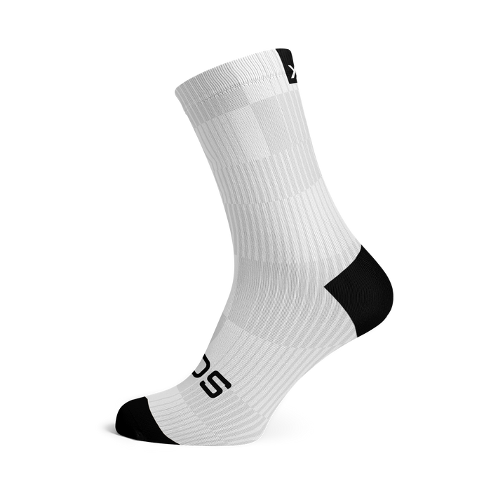 Slight White Crew Socks