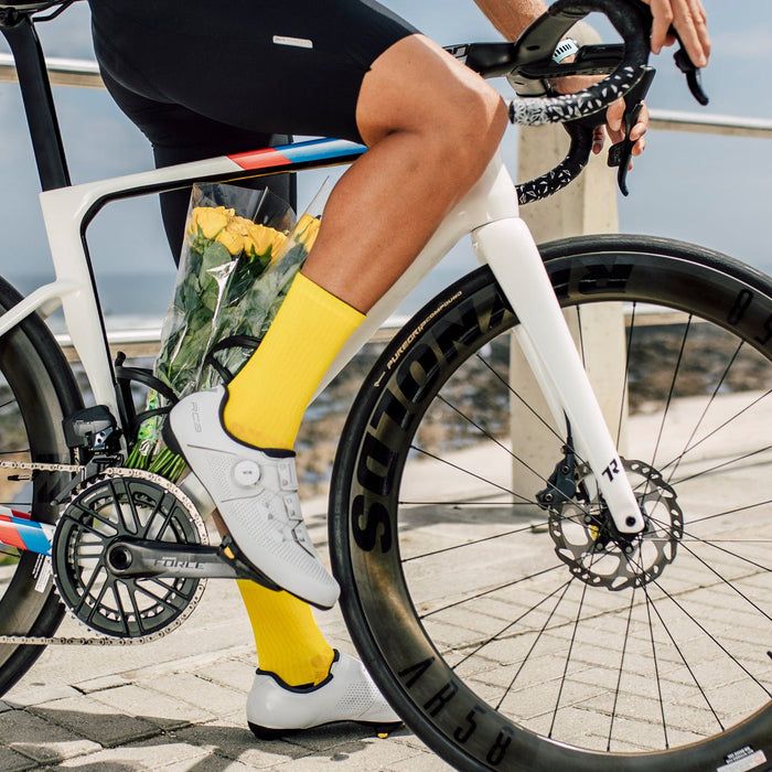 Slight Yellow Crew Socks