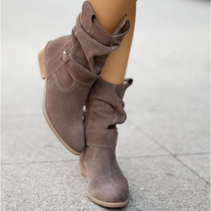 Slouched Black Ankle Boots for Women – Effortlessly Stylish & Comfortable