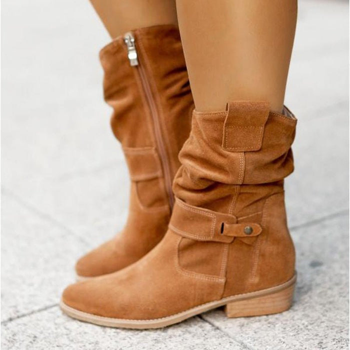 Slouched Black Ankle Boots for Women – Effortlessly Stylish & Comfortable