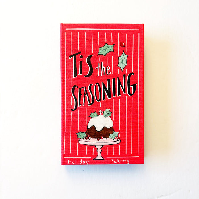 Small Holiday Canvas Book Storage Boxes