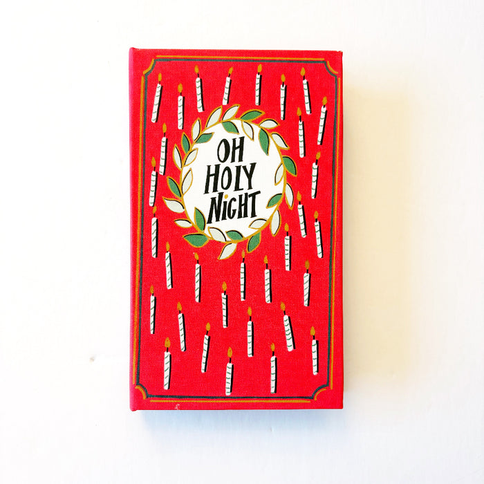 Small Holiday Canvas Book Storage Boxes