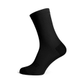 Solid Black Crew Socks