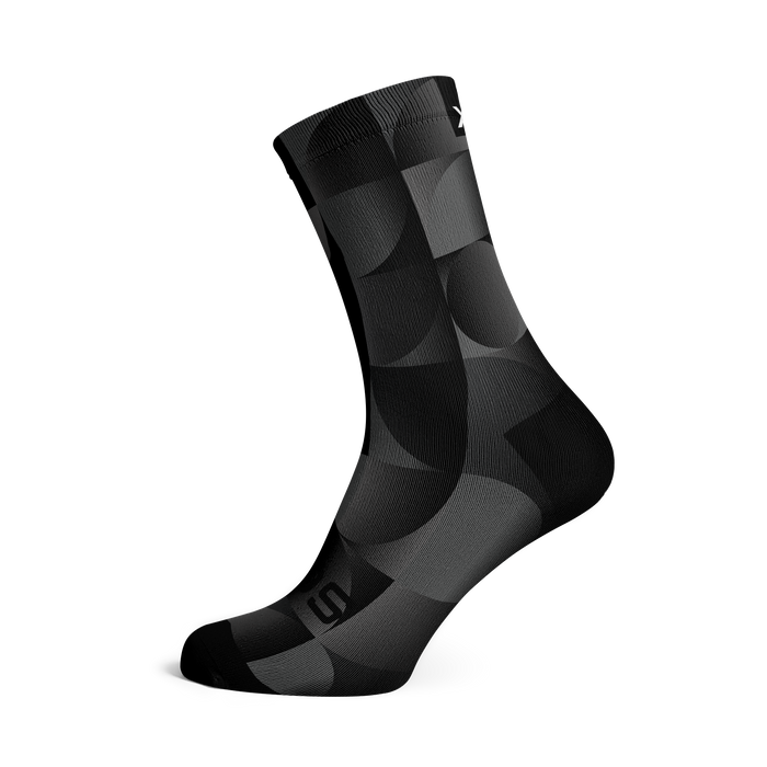 Solid Charcoal Crew Socks
