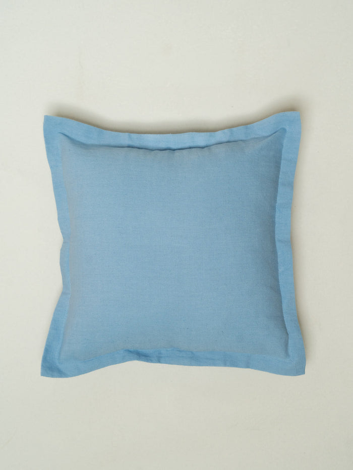 Solid powder blue Linen plain cushion cover for sofa