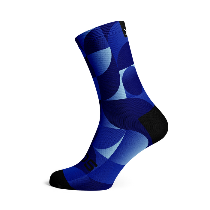 Solid Royal Blue Crew Socks