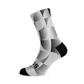 Solid Silver Crew Socks