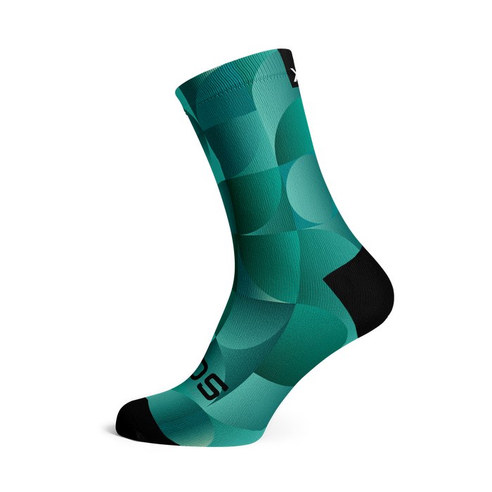 Solid Teal Crew Socks