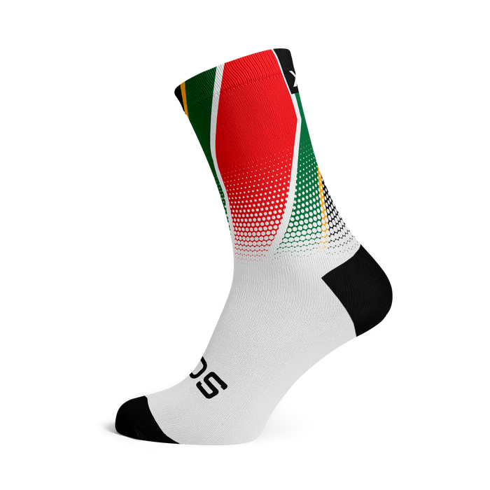 South Africa Flag Crew Socks