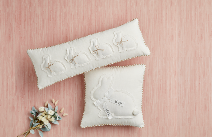 Spring Bunny Pillows- Two Styles - Pine & Moss