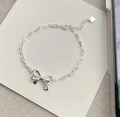 Sterling Silver Bow Bracelets- Two Styles - Pine & Moss