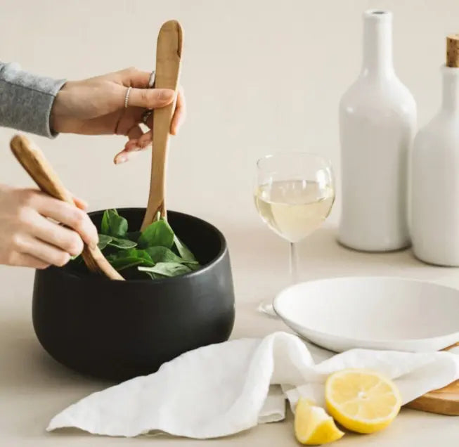 Stoneware Serving Bowl Acorn Home + Apparel