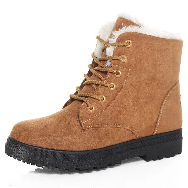 Stylish Short Ankle Boots for Women – Cozy & Warm for Winter