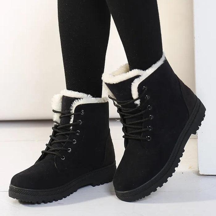 Stylish Short Ankle Boots for Women – Cozy & Warm for Winter