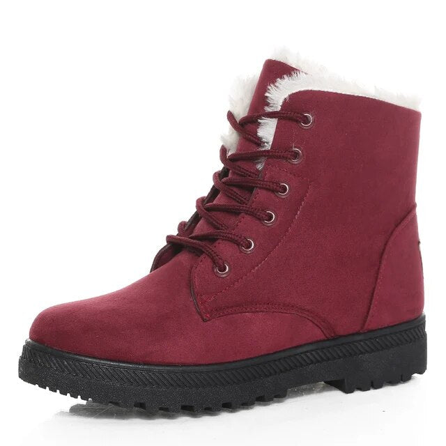 Stylish Short Ankle Boots for Women – Cozy & Warm for Winter
