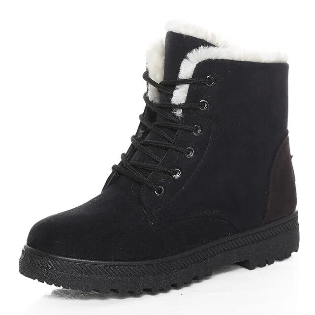 Stylish Short Ankle Boots for Women – Cozy & Warm for Winter