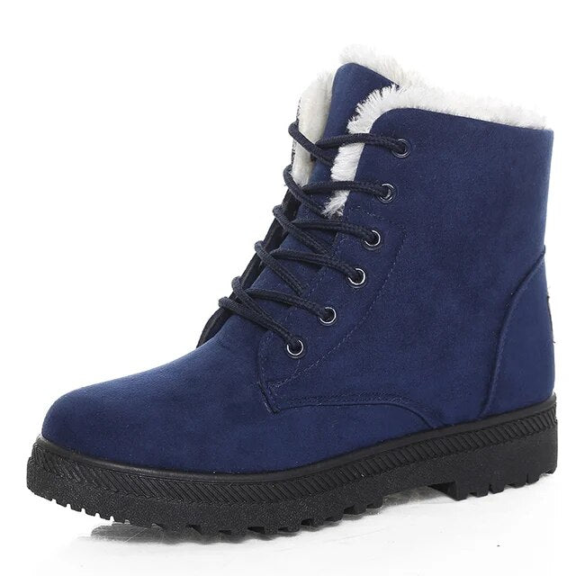 Stylish Short Ankle Boots for Women – Cozy & Warm for Winter
