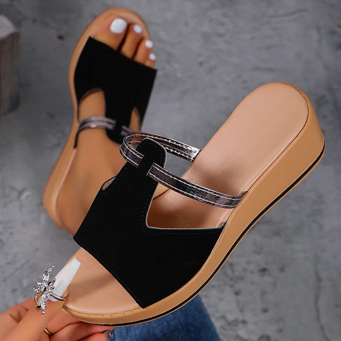 Suede Wedge Sandals for Women – Chic & Comfortable