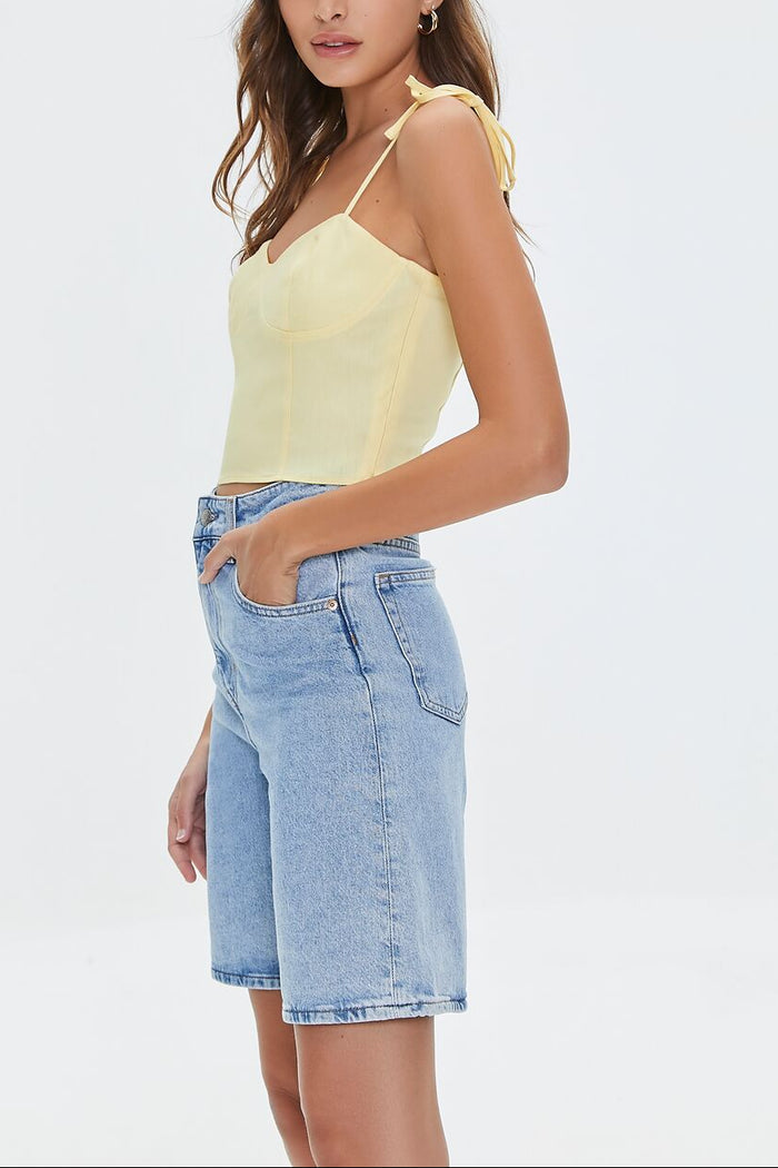 Sweetheart Linen-Blend Cami