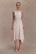 Sylvie Modal Hankie Midi Dress - Floral Ditsy Print
