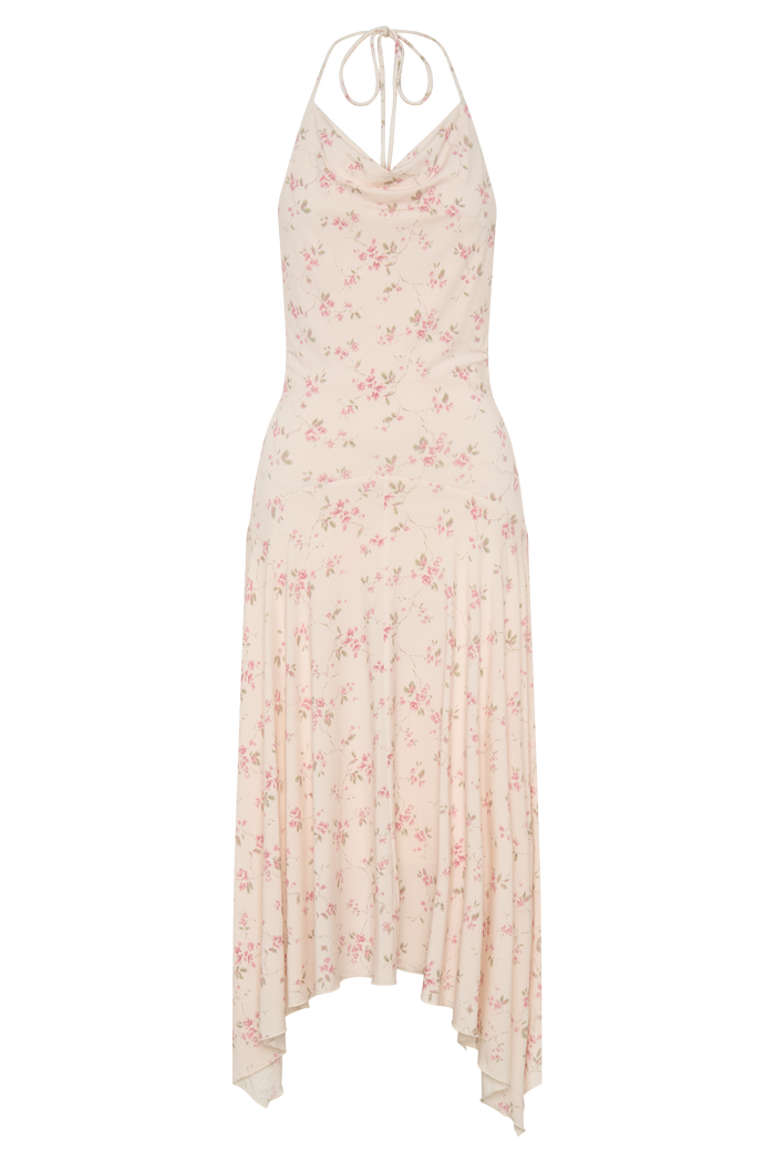 Sylvie Modal Hankie Midi Dress - Floral Ditsy Print