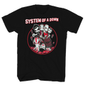 System of a Down t-shirt in front of  white background