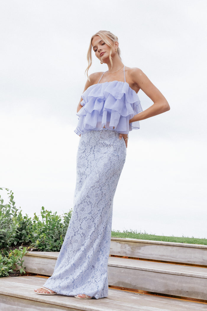 Petal and Pup USA TOPS Taelya Flounce Top - Blue