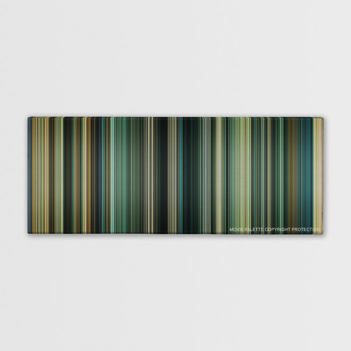 Taken 2 color palette canvas print: thousands of thin vertical stripes of color