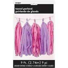 Tassel Garland - Pink/Blue