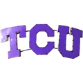 TCU Block Recycled Metal Wall Decor