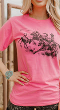 Team Roping Pink Tee