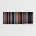 The Accountant color palette canvas print: thousands of thin vertical stripes of color