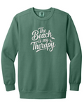 The Beach is My Therapy Crewneck Sweatshirt - Coastal Beach Sweatshirt