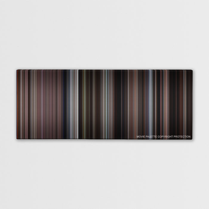 The Deer Hunter color palette canvas print: thousands of thin vertical stripes of color