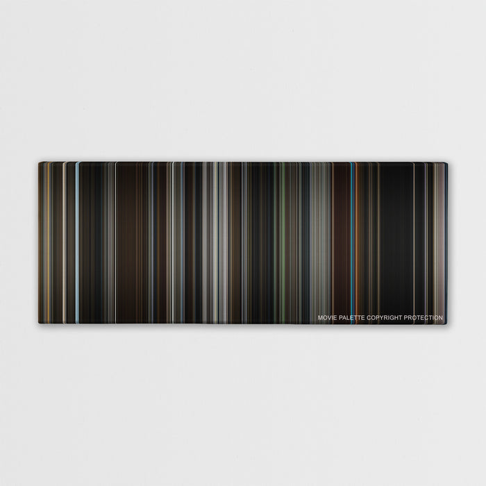 The Equalizer color palette canvas print: thousands of thin vertical stripes of color