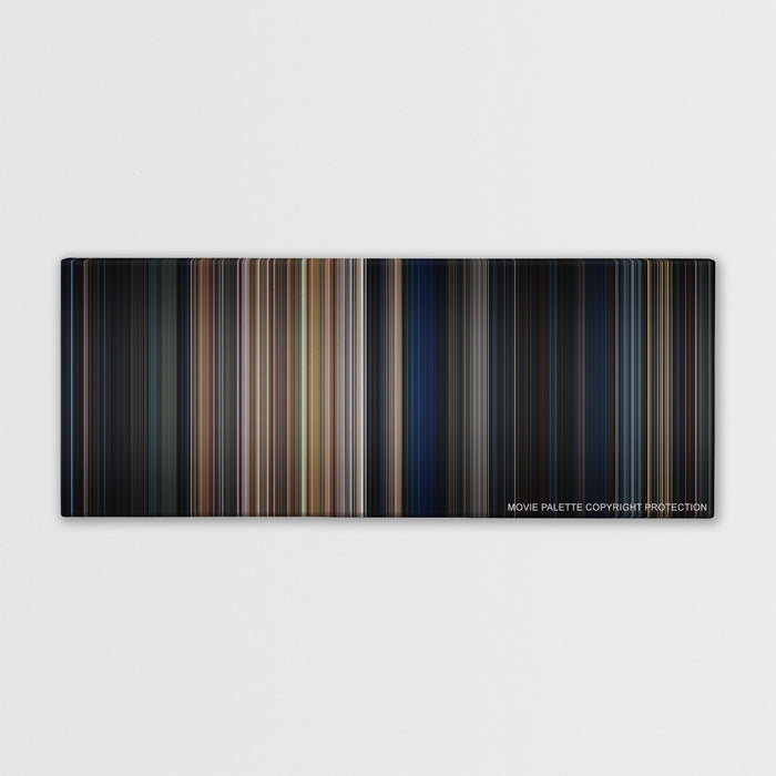 The Expendables color palette canvas print: thousands of thin vertical stripes of color