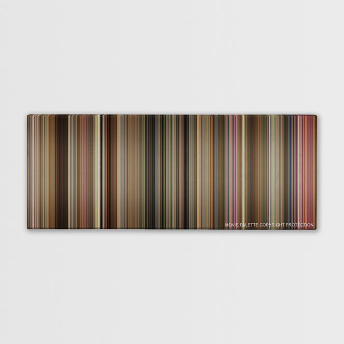 The Fighter color palette canvas print: thousands of thin vertical stripes of color