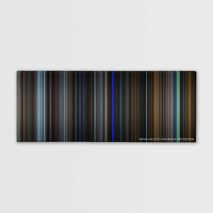 The Game color palette canvas print: thousands of thin vertical stripes of color