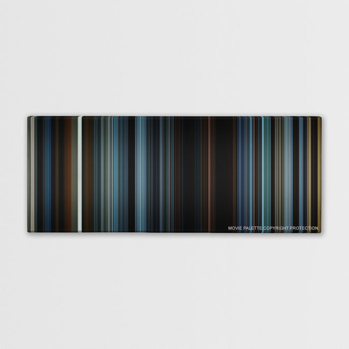 The Hunger Games: Mockingjay - Part 2 color palette canvas print: thousands of thin vertical stripes of color