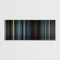 The Hunger Games: Mockingjay - Part 2 color palette canvas print: thousands of thin vertical stripes of color