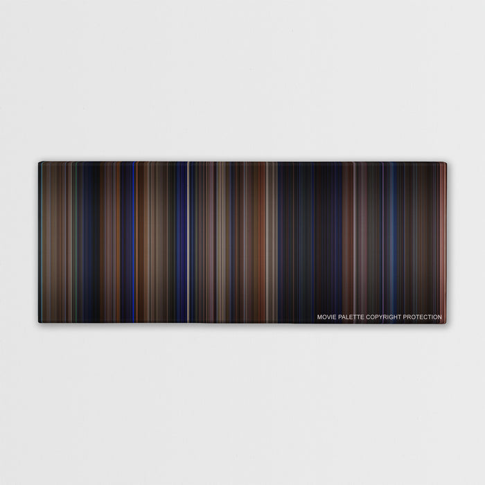 The Mask color palette canvas print: thousands of thin vertical stripes of color