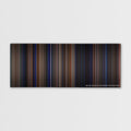 The Mask color palette canvas print: thousands of thin vertical stripes of color