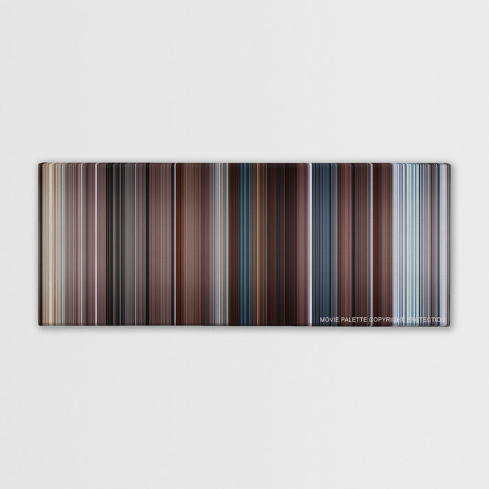 The Mist color palette canvas print: thousands of thin vertical stripes of color