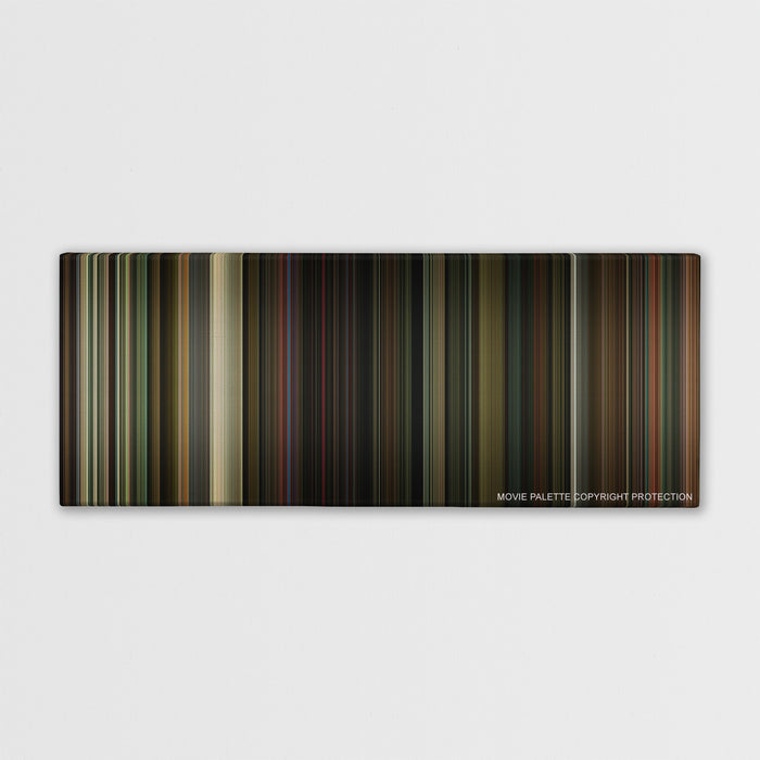 The Nice Guys color palette canvas print: thousands of thin vertical stripes of color