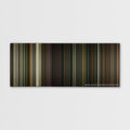 The Nice Guys color palette canvas print: thousands of thin vertical stripes of color